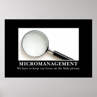 Póster La microgestión es una estrategia exitosa [XL]