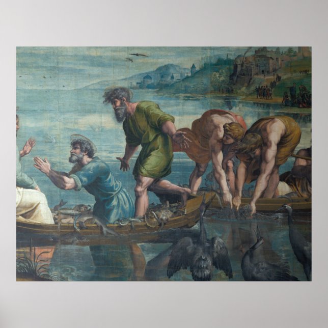 Póster La milagrosa captura de peces