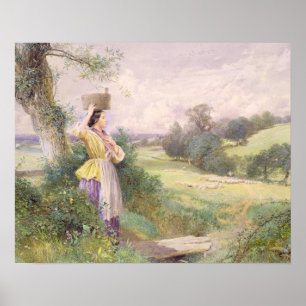 Póster La Milkmaid, 1860 (c/c sobre papel)