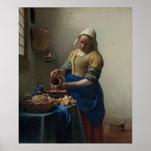 Póster La Milkmaid — Vermeer (1658-59)