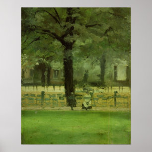 Póster La Milla de Ladie, Kensington Gardens (petróleo en