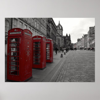Póster La Milla Real de Edimburgo.