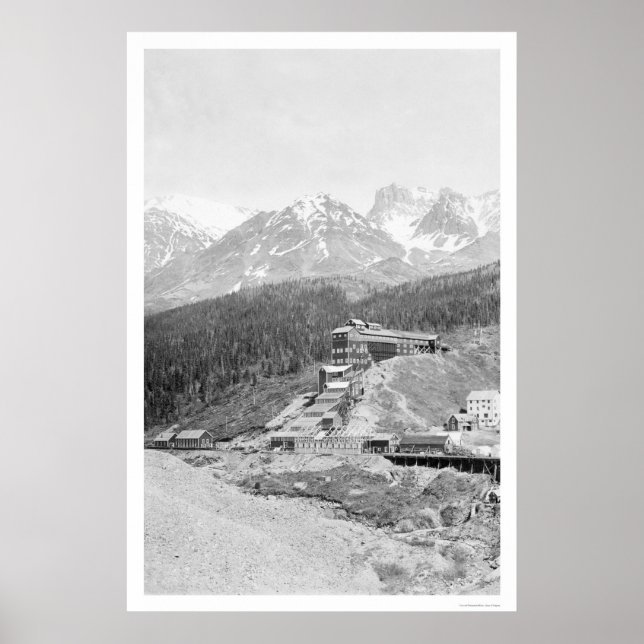 Póster La mina de cobre Bonanza Alaska 1916 (Frente)