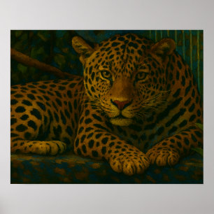 Póster La mirada de la jungla - El leopardo desangrado en
