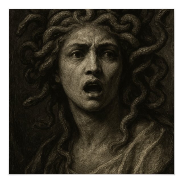 Póster La mirada de Medusa (Anverso)