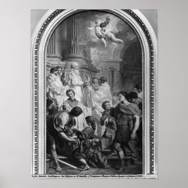 Póster La misa de San Basil, antes de 1747 (Frente)