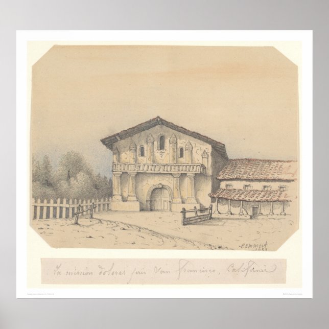 Póster La Mission Delores, San Francisco, CA (1205) (Frente)