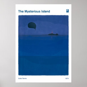 Póster La misteriosa isla Julio Verne