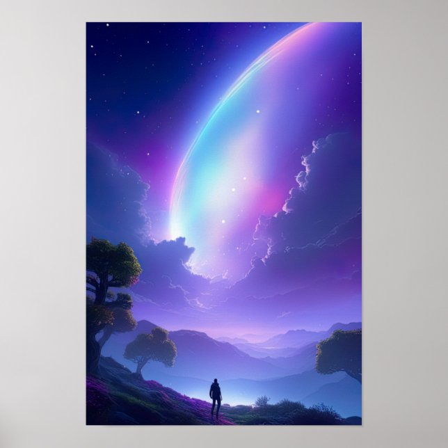 Póster La misteriosa luna y el rastreador solitario (Frente)