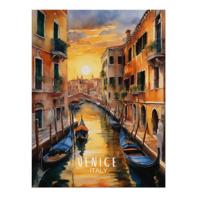 Póster La misteriosa puesta de sol en Venecia (Anverso)