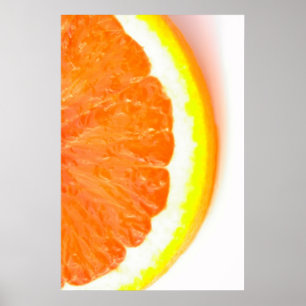 Póster La mitad de una rebanada Naranja