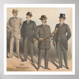 Póster La moda masculina aguda