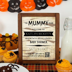 Póster La momia vintage debe ser   Baby Shower de Hallowe