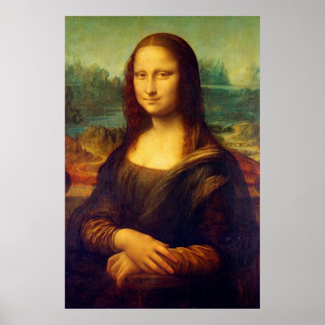 Póster La Mona Lisa de Leonardo Da Vinci (Frente)
