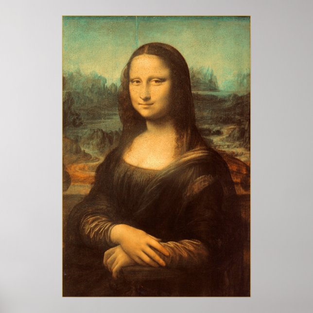 Póster La Mona Lisa de Leonardo da Vinci (Frente)