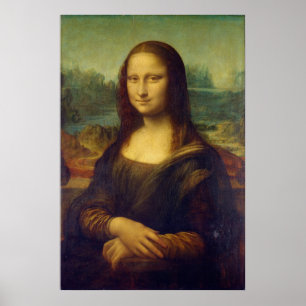 Póster La Mona Lisa La Joconde de Leonardo Da Vinci