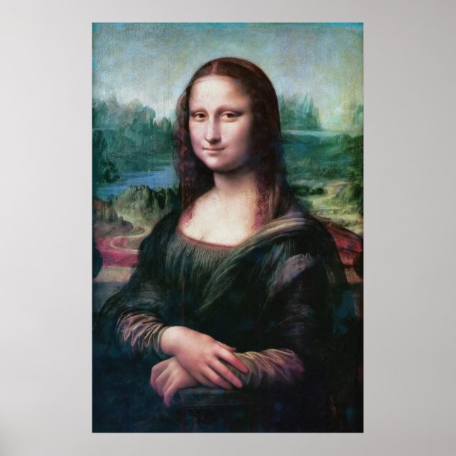 Póster La Mona Lisa La Joconde La Gioconda de Da Vinci (Frente)