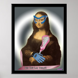 Póster ¡La Mona Lisa Se Va Laxs-tastic!
