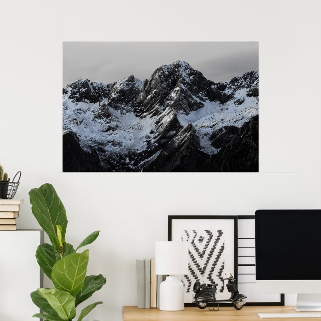 Póster La montaña (Oficina en casa)