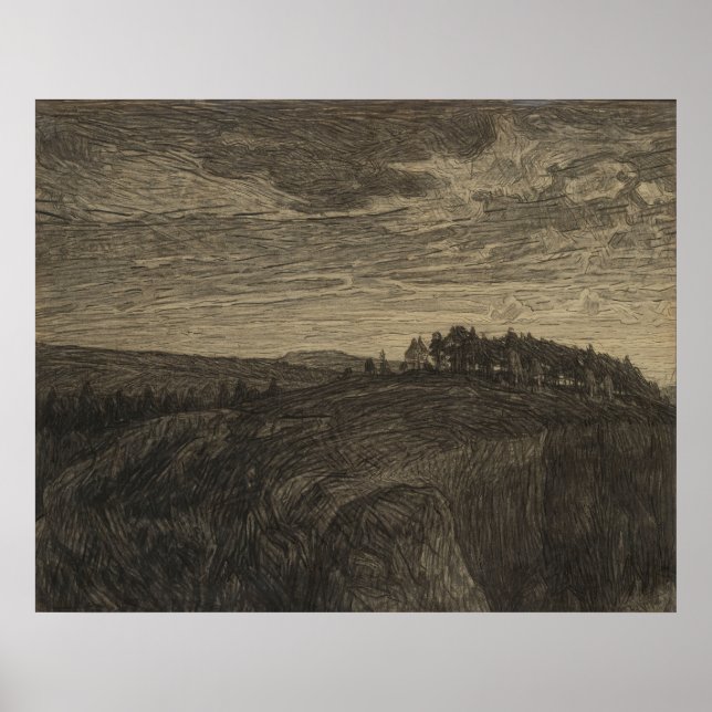 Póster La montaña (1898) Herman Norman (Frente)