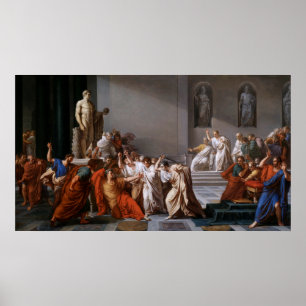 Póster La morte di Cesare por Vincenzo Camuccini