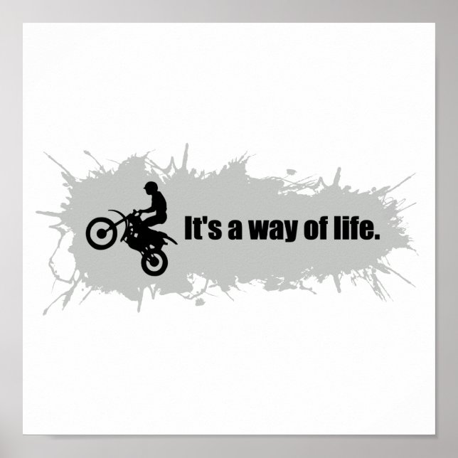Póster La motocruz es una forma de vida (Frente)