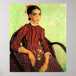 Póster La Mousme, sentado por Vincent van Gogh