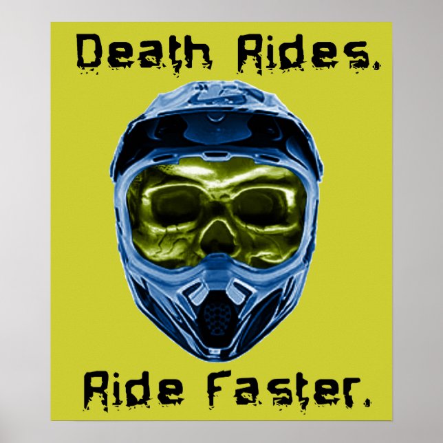 Póster La muerte cabalga en bicicleta de motocross Dirt B (Frente)