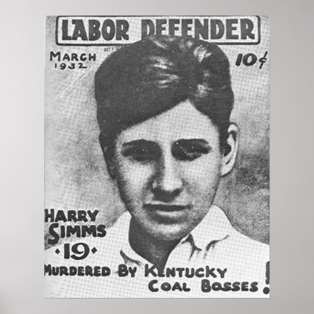 Póster La muerte de Harry Simms (Frente)