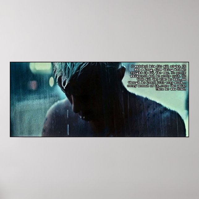 Póster La muerte de Roy Batty (Frente)