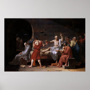 Póster La muerte de Sócrates por Jacques Louis David