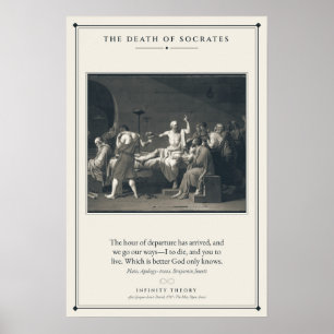 Póster La muerte de Sócrates según Jacques-Louis David