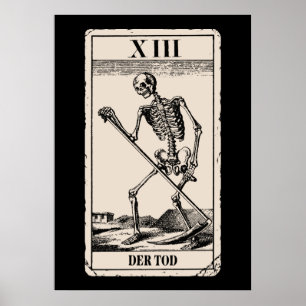 Póster La muerte, Death tarot Card/