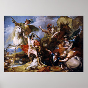 Póster La muerte del Stag por Benjamin West