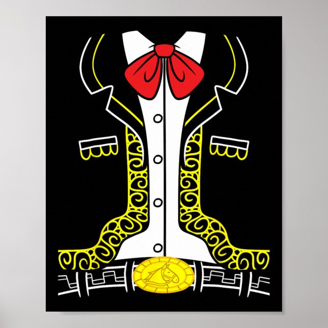 Póster La muerte mexicana de Mariachi Cinco De Mayo (Frente)