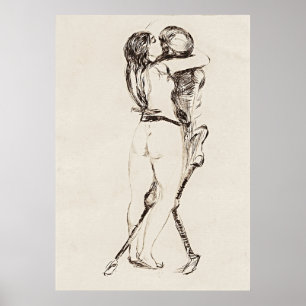 Póster La muerte y la mujer: La inquietante elegancia de 