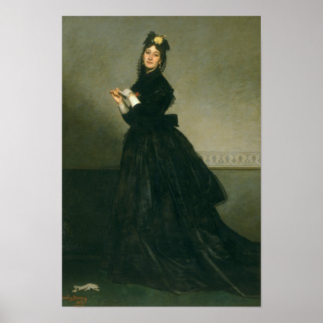 Póster La mujer con guante, 1869 (Frente)