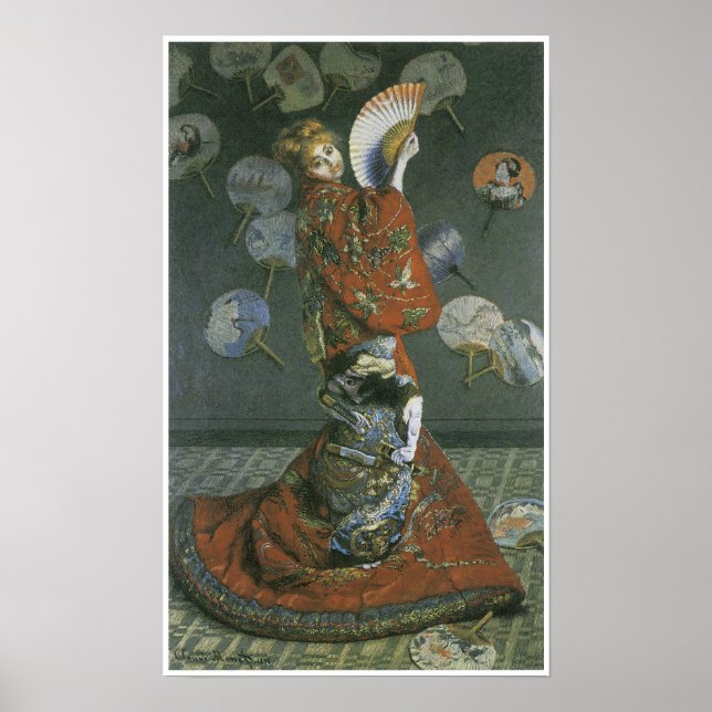 Póster La mujer japonesa, 1875 (Frente)
