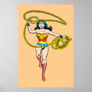 Póster La mujer maravilla Lasso sobre la cabeza