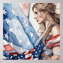 Póster La mujer patriótica