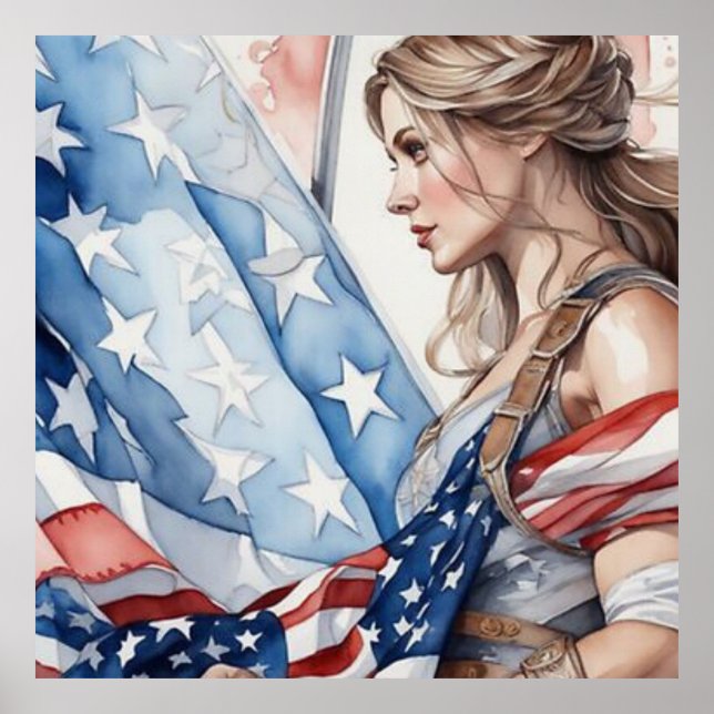 Póster La mujer patriótica (Frente)