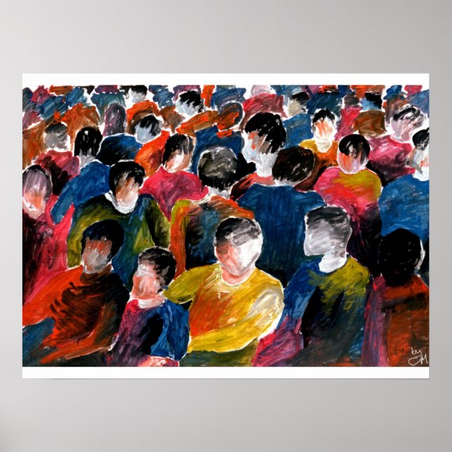 Póster La multitud (Frente)