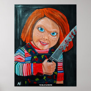 Póster La muñeca pintada por Alfred Fox