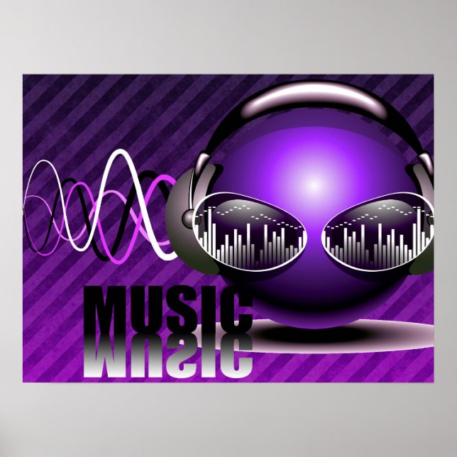 Póster La música bombeando en mis oídos (Frente)