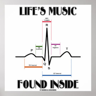 Póster La música de la vida encontrada dentro (latido del