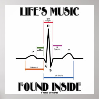 Póster La música de la vida encontrada dentro (latido del