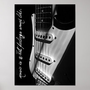 Póster la música es como suenan los sentimientos