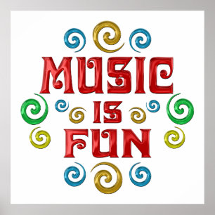 Póster La música es DIVERSIÓN