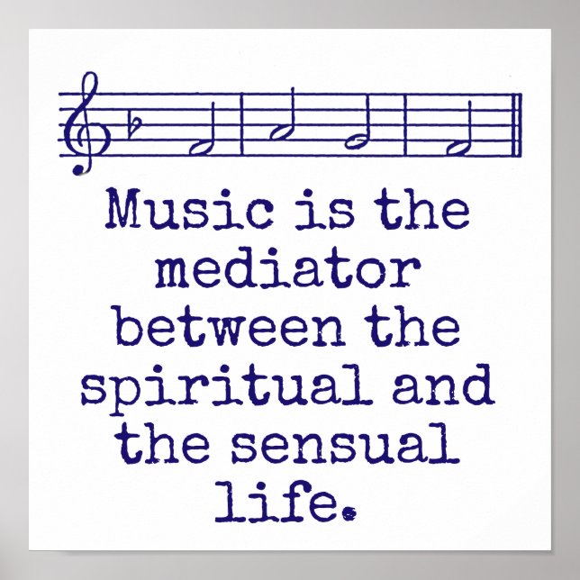 Póster La música es el mediador - Cita musical (Frente)