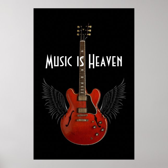 Póster La música es Heaven 36 x 24 Poster (Frente)